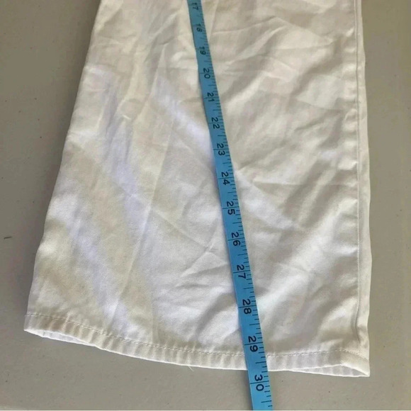 Jean Atelier High Waist Belted Wide Leg Jeans Cropped‎ Size 27 White Wash - Picture 11 of 11